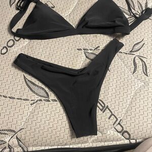 SHEIN Classic Black Bikini Set